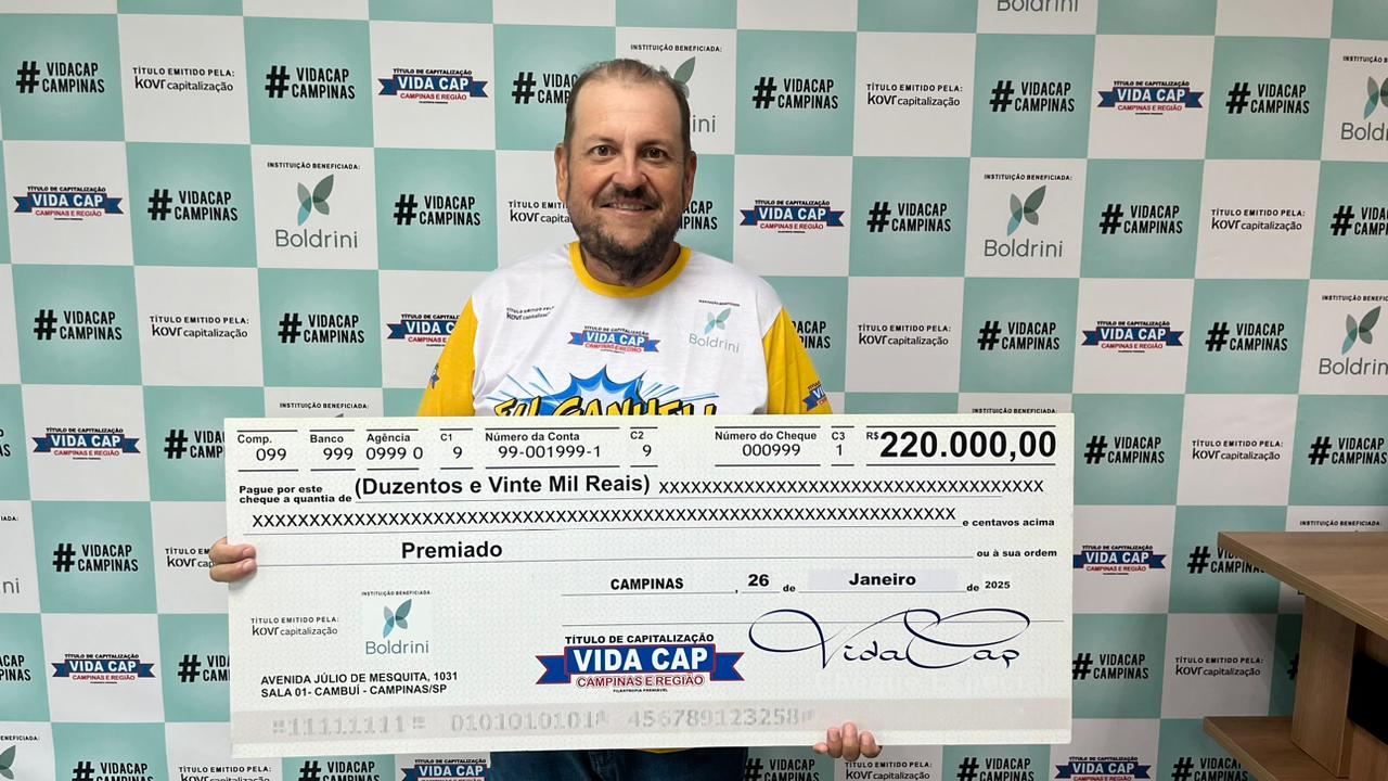 Vendedor de Campinas leva sozinho 220 mil reais e vai finalizar a construção da sua casa.