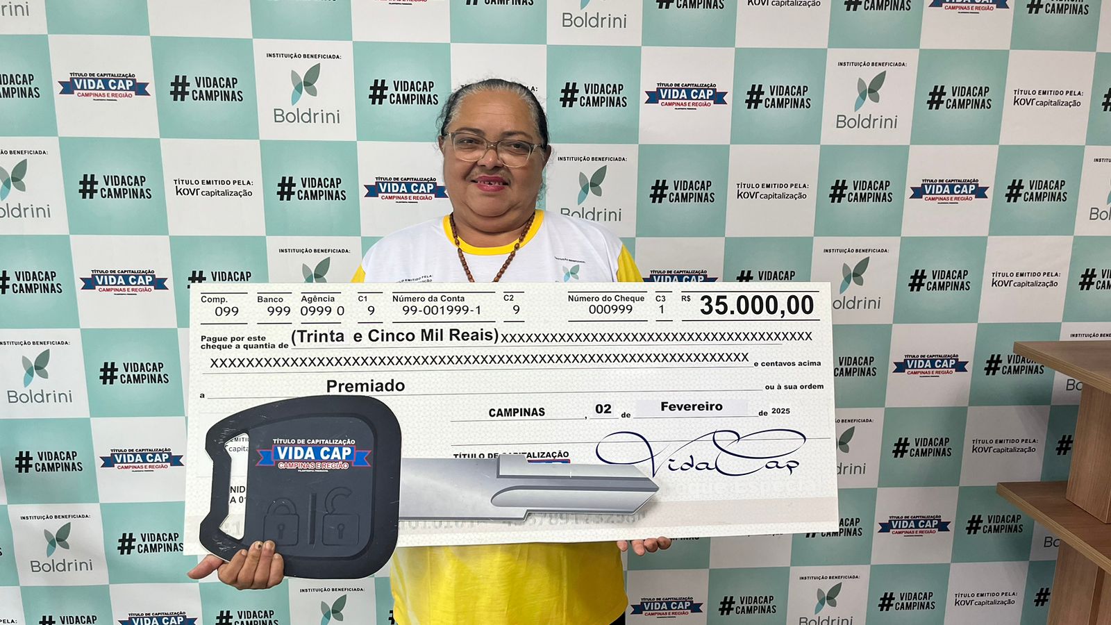 Comerciante de Monte Mor divide quarto prêmio valendo uma Toro e mais 35 mil reais.